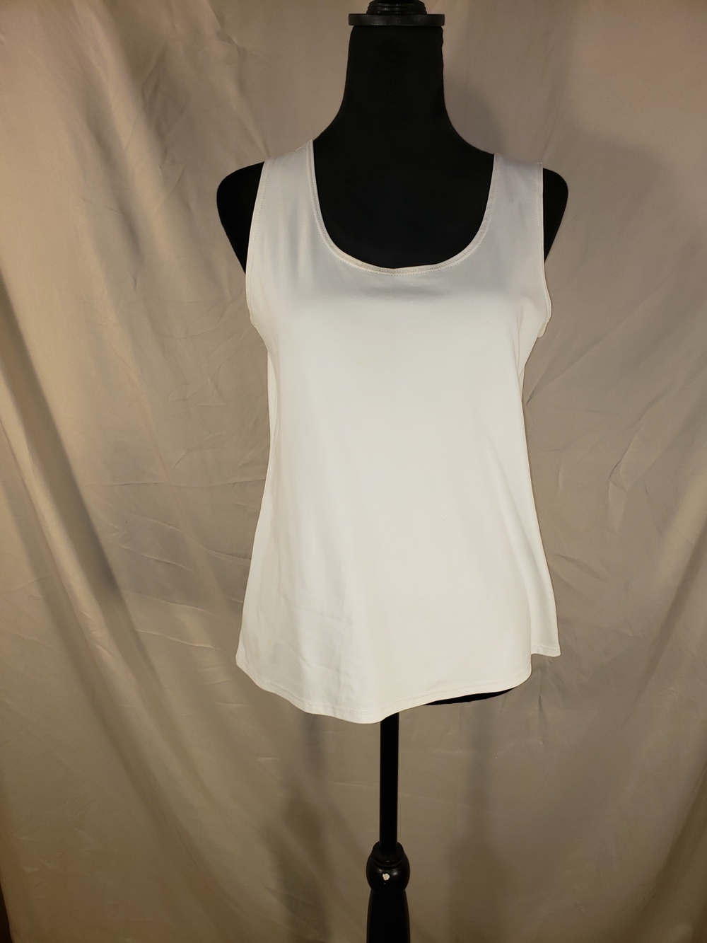 Chico's White Scoop Neck Tank Top - 1